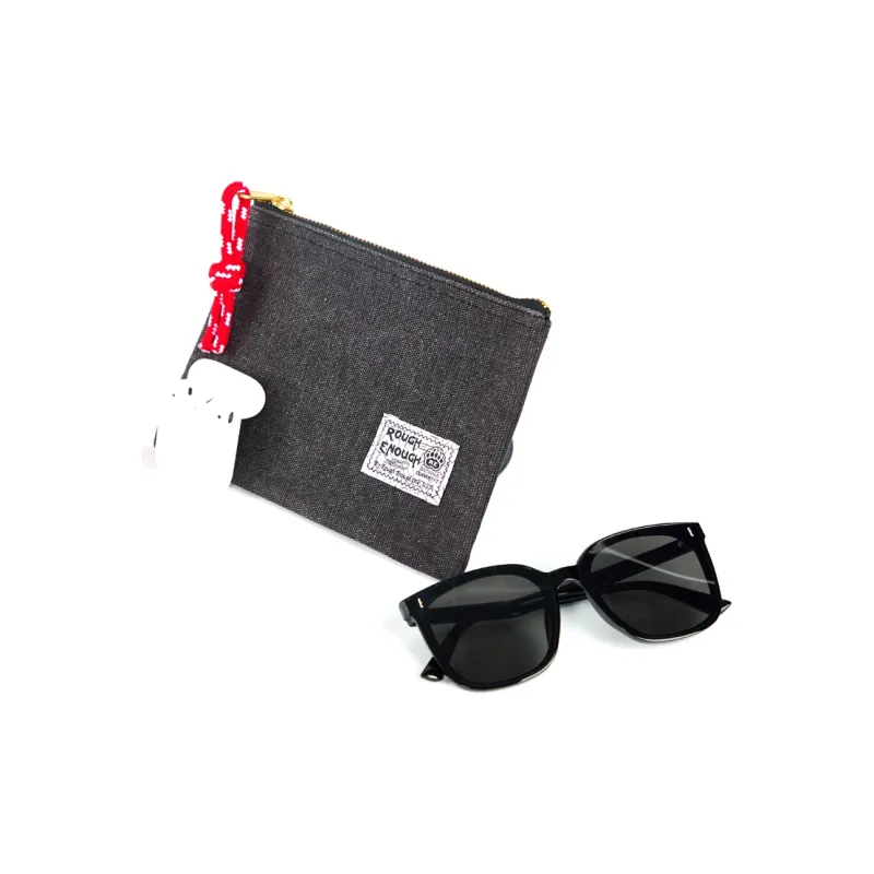 Rough Enough Canvas Bag Storage Bag Small Size Unisex Black Gray-3