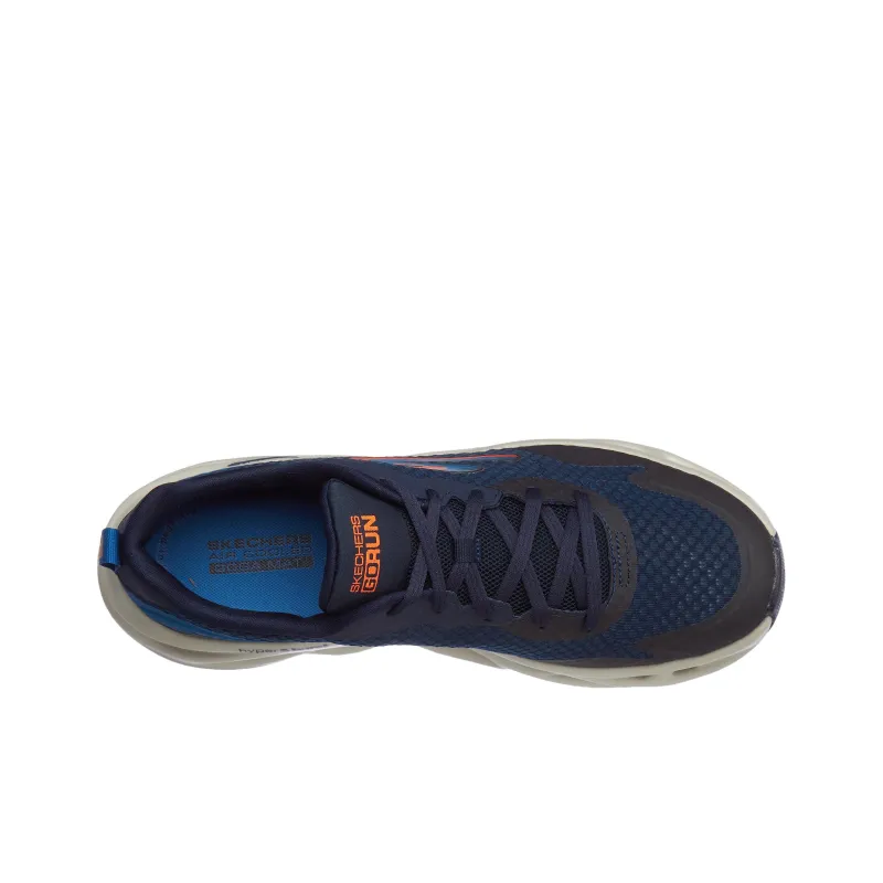 Skechers Go Run Swirl Tech Durable Breathable Lightweight Low-Top Running Shoes Men's Blue Black-4