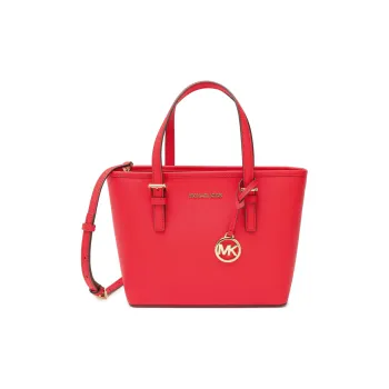 MICHAEL KORS Jet Set Saffiano Leather Tote Bag Shopping Bag Shoulder Bag Crossbody Bag Handbag Extra Small Women's Red