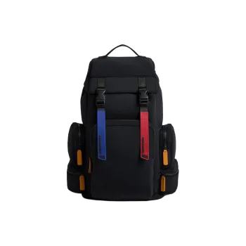 DSQUARED2 Elastodiene Spandex Nylon Backpack Men's Black
