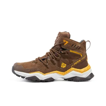 RAX Water-Resistant High-Top Hiking Shoes/Trekking Shoes Men's Brown