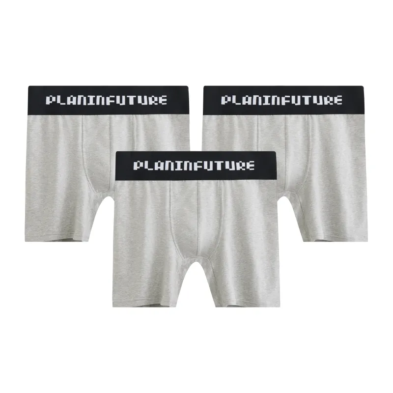 PLAN IN Underpants Men's Combo Set Black White Gray-6