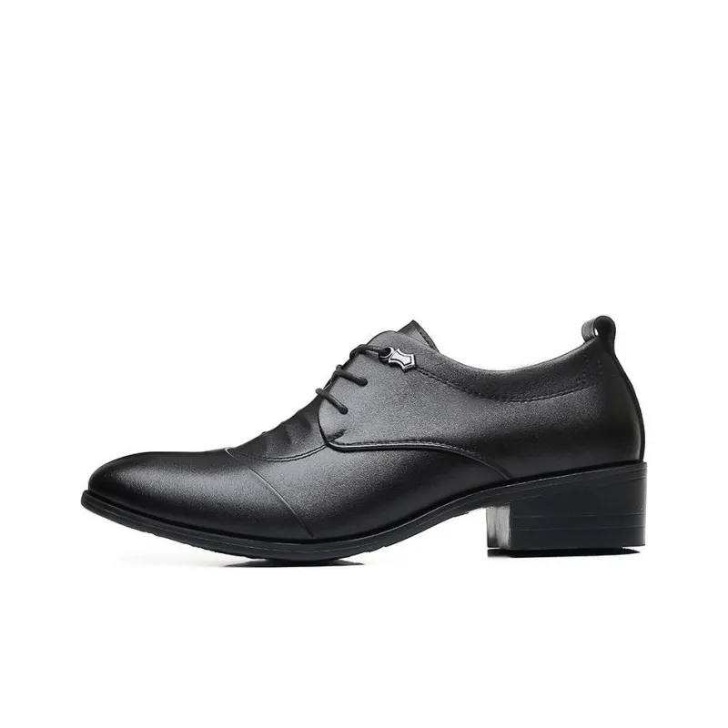 Shanpijiang Dress Shoes Men Low Top Black/White-0