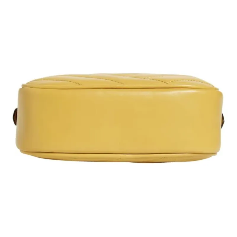 TORY BURCH Kira Lambskin Camera Bag, Crossbody Bag, Shoulder Bag Women's Light Yellow-3