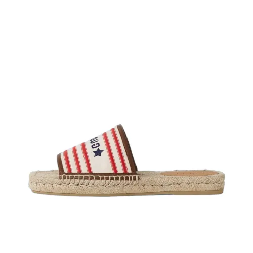 GUCCI Slide Slippers Men White/Red