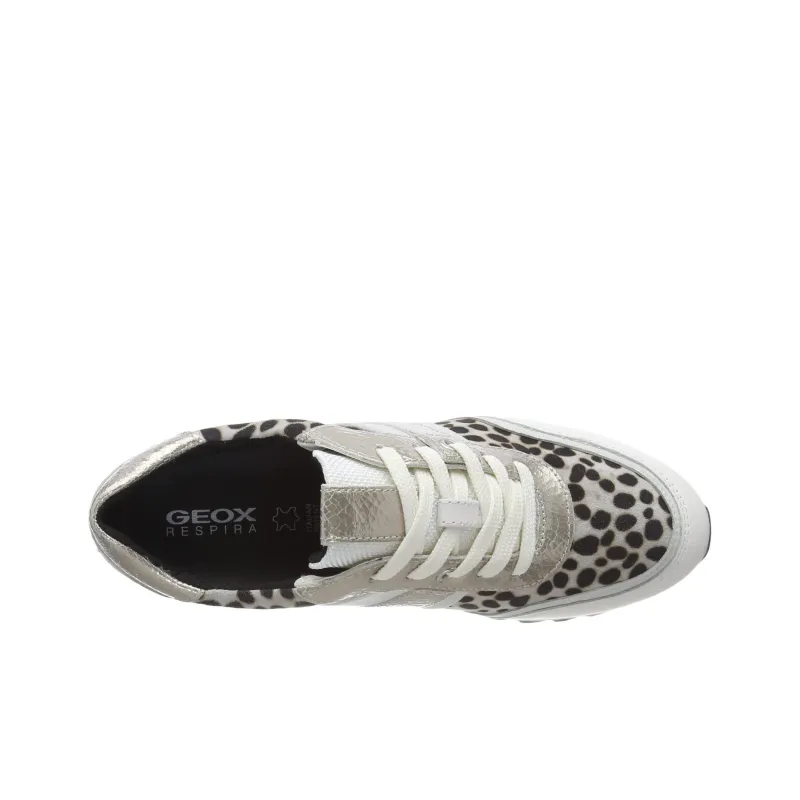 GEOX Low Top Casual Shoes Women's White Gold-3