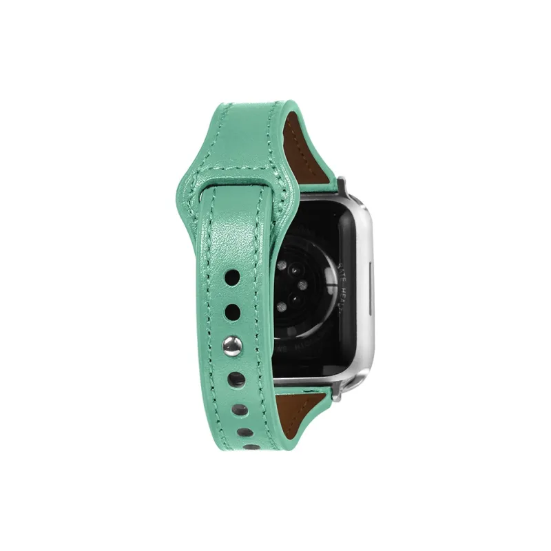 SHIRUI Small Round Pendant Accessories Genuine Leather Strap Watch Bands 38/40/45/ Unisex-9