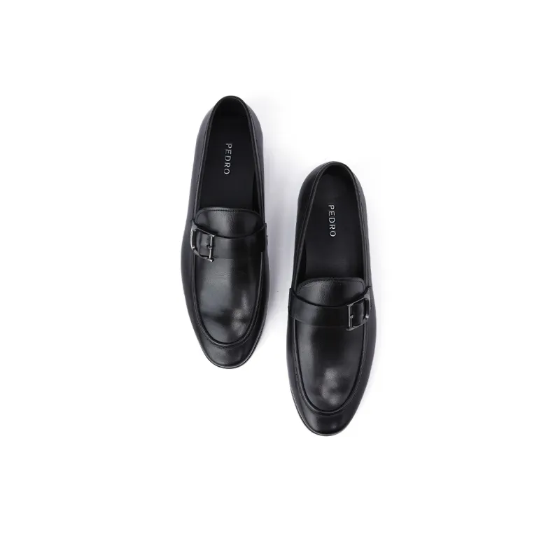 PEDRO Dress Shoes Men Low Top Black/Camel-3