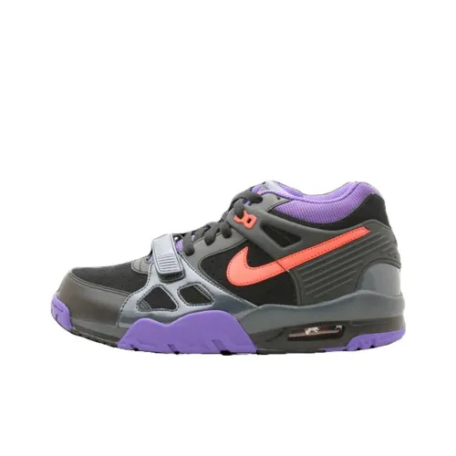 Nike Air Trainer 3 Vintage Basketball Shoes Unisex Low-Top Black/Purple