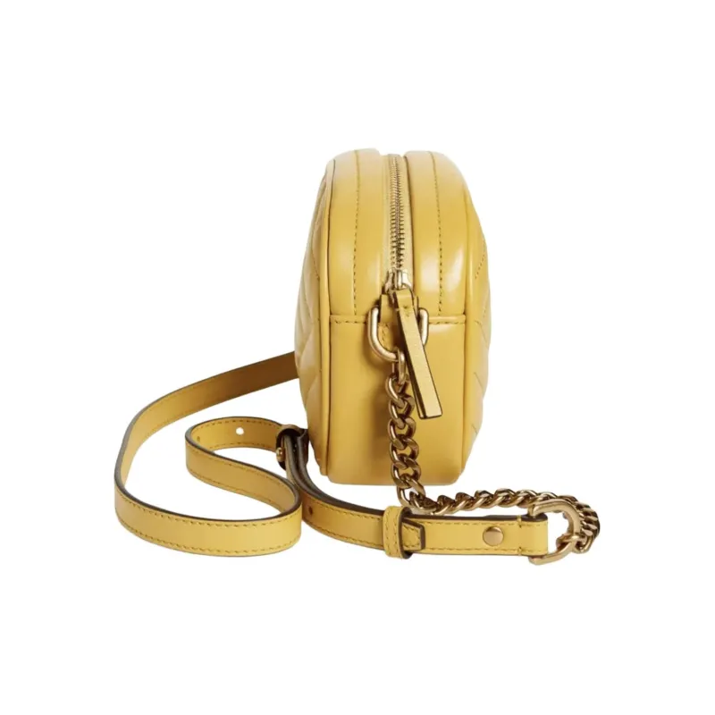 TORY BURCH Kira Lambskin Camera Bag, Crossbody Bag, Shoulder Bag Women's Light Yellow-1