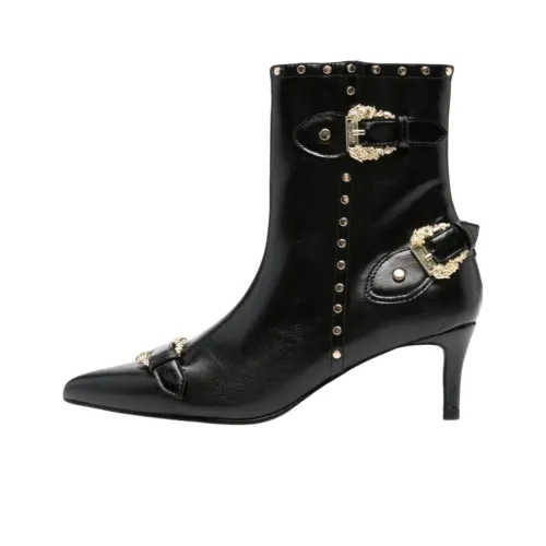 VERSACE JEANS Couture Baroque-buckle 100mm Boots