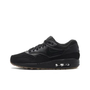Nike Air Max1 Essential Black Black Gum Medium Brown Women's
