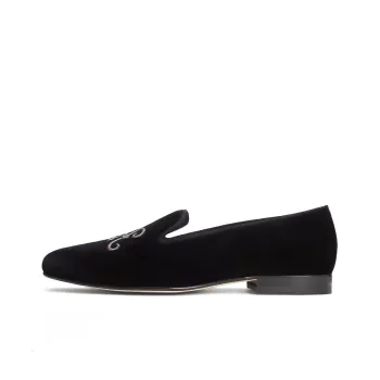 Ralph Lauren Purple Label Alonzo Velvet Slippers