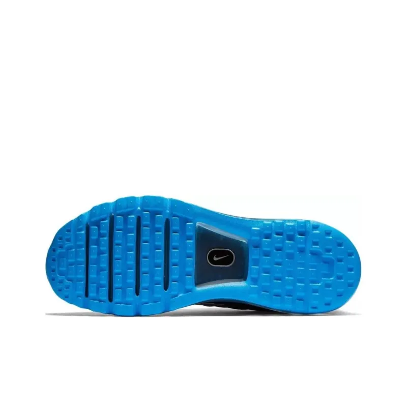 Nike Air Max 2017 Cushioning, Wear Resistant Low Top Running Shoes Men's Blue Black-4