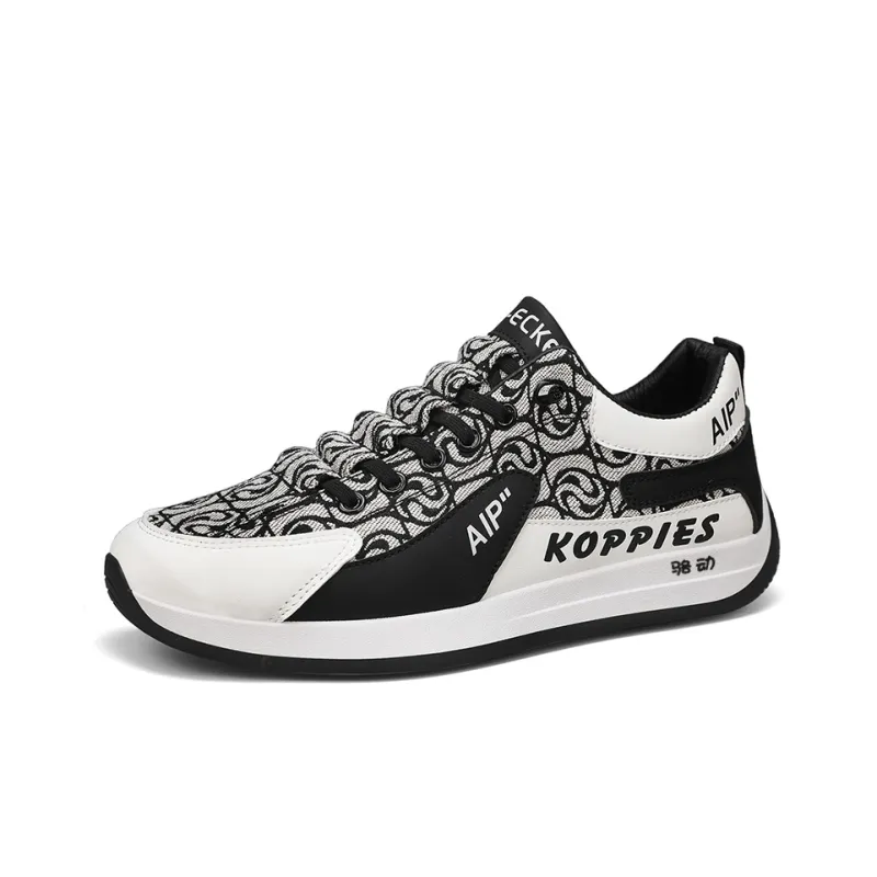 Locke Luxe Embroidery Slip Resistant, Lightweight, And Breathable Low Top Skateboard Shoes Men's-3