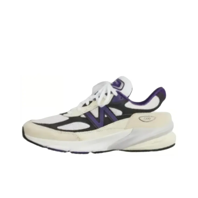 New Balance 990v6 MiUSA Teddy Santis White Black Plum-0
