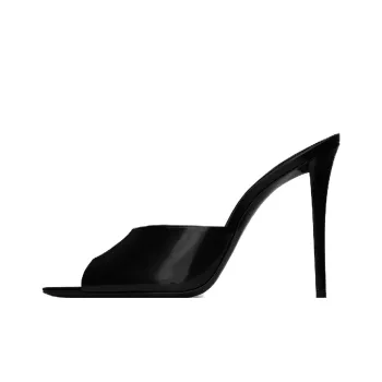 SAINT LAURENT Goldie 110mm Leather Mules