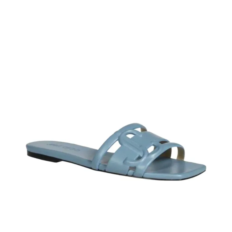 Jimmy Choo Slide Slippers Women's Blue-3