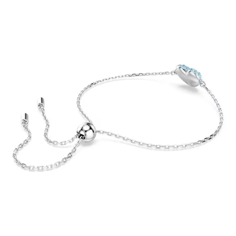 Swarovski Rhodium-Plated Faux Crystal Bracelets Women's Blue-2