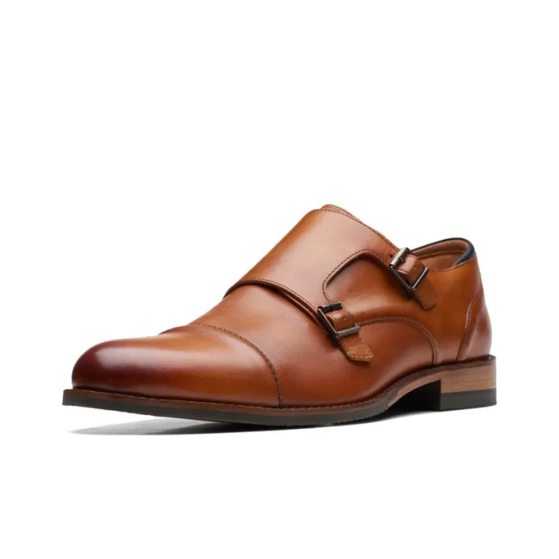 Clarks Dress Shoes Men Low Top Tan-1