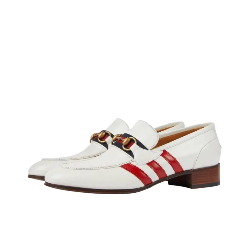 Adidas x GUCCI Loafers 3.5cm Men's White-2