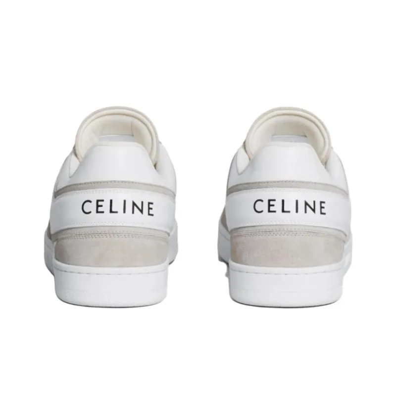 CELINE Low Top Skateboard Shoes Men's Ecru-3
