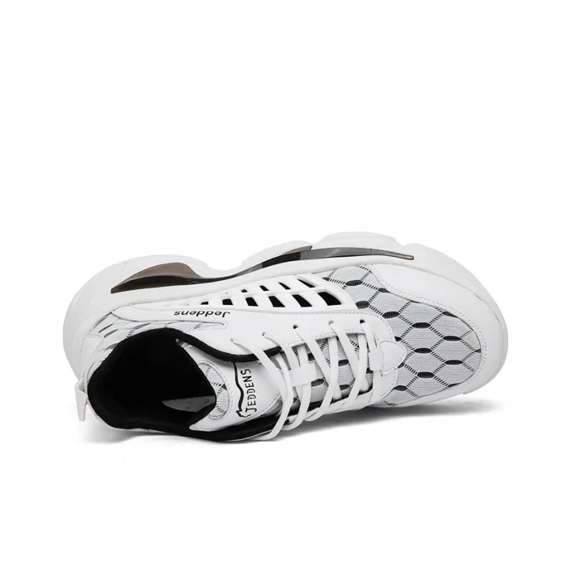 Jerden Smith Fishbone Cushioned Moisture-Wicking Breathable Slip-Resistant Low-Top Chunky Sneakers Men's-2