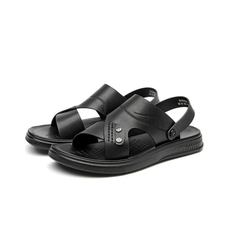 Spider King Beach Sandals Men's Black-1