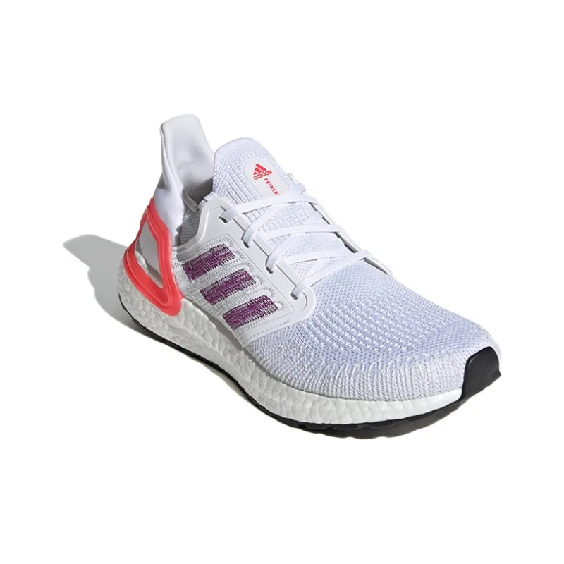 Adidas UltraBoost 20 'White Shock Red' Women's-2