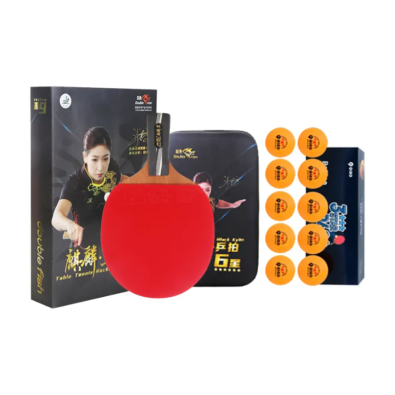 DOUBLEFISH Ping Pong Paddles Unisex All Wood-5
