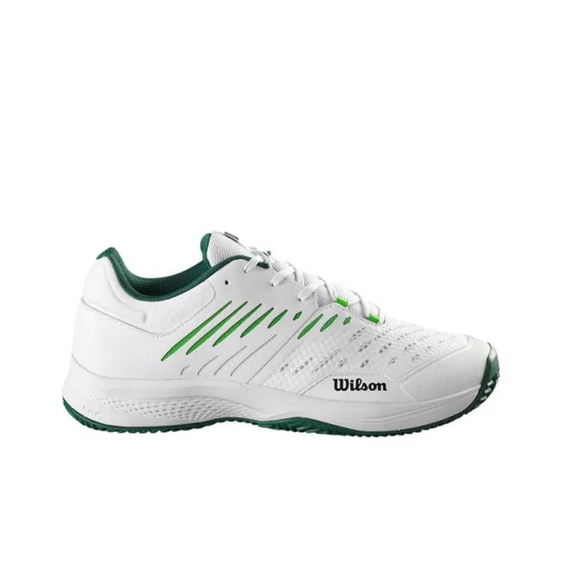 Wilson Kaos Comp 3.0 Slip Resistant Low Top Tennis Shoes Men's White Green-1