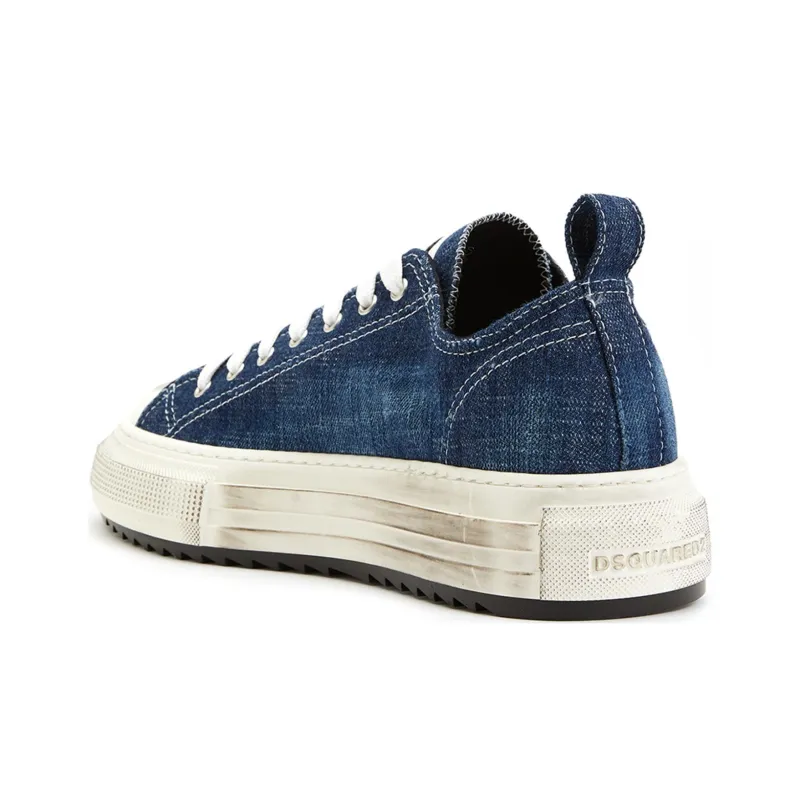 DSQUARED 2 Berlin Low Top Skateboard Shoes Women's Blue-3