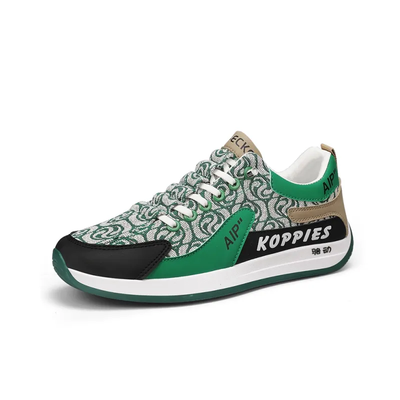 Locke Luxe Embroidery Slip Resistant, Lightweight, And Breathable Low Top Skateboard Shoes Men's-14