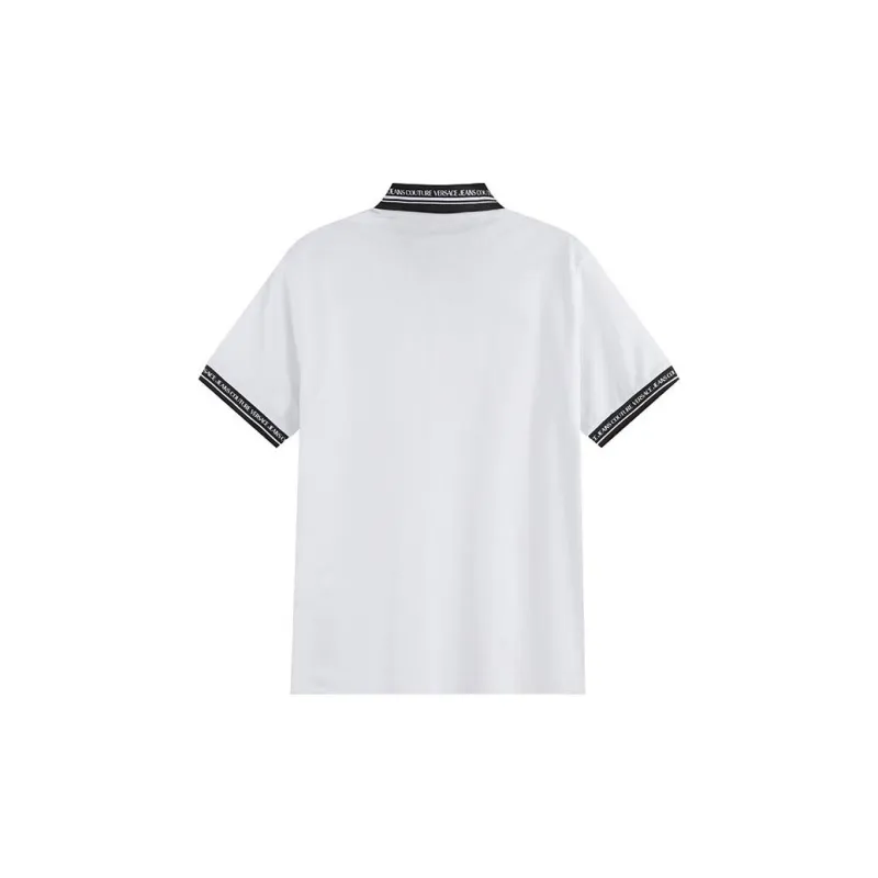 VERSACE JEANS COUTURE Logo embroidered Cotton Polo Shirt-1