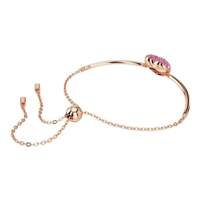 Swarovski Synthetic Cubic Zirconia Faux Crystal Rose Gold-Tone Plated Bracelets Women's Rose Gold-2
