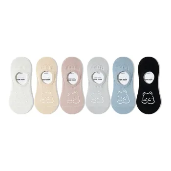 Moremoli No-Show Socks Women's 6 Pack