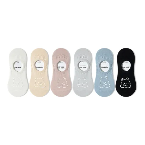 Moremoli No Show Socks Women's 6 Pack