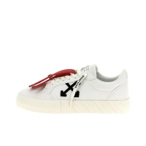 OFF WHITE Low Top Skateboard Shoes Women's White