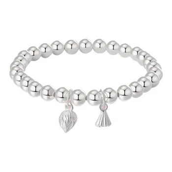 CHINA GOLD Sterling Silver Beaded Bracelet Unisex