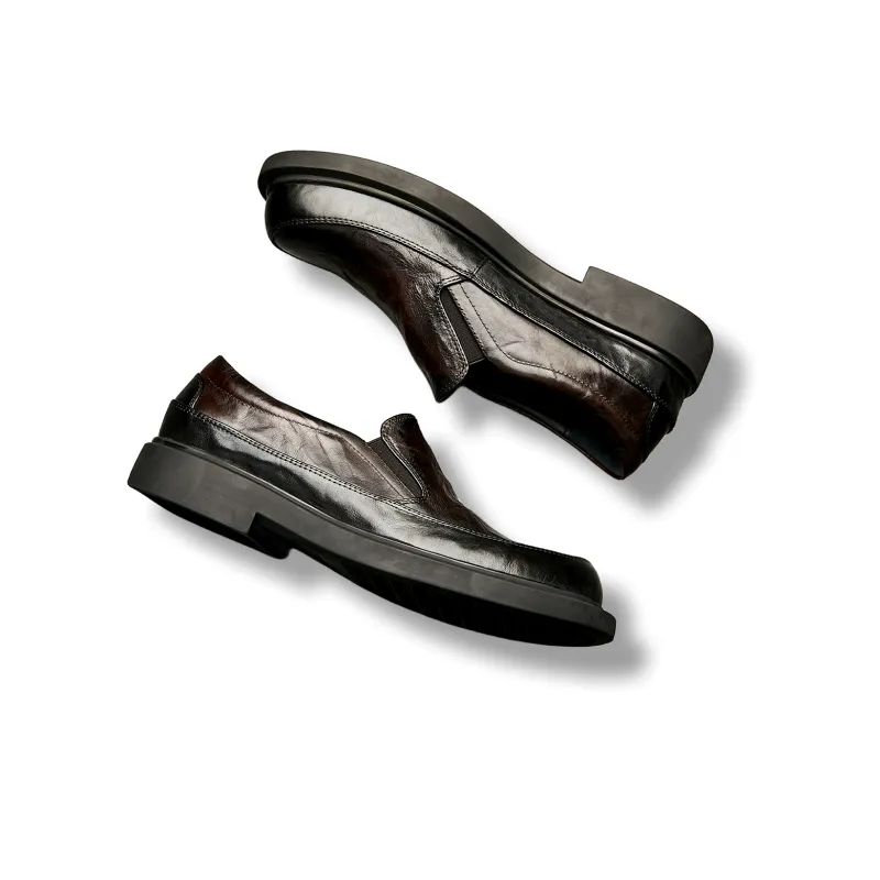 Brounvanm Casual Shoes Men's Black & Coffee-3