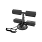 Black, Dual Rod Single Suction Cup+Resistance Band