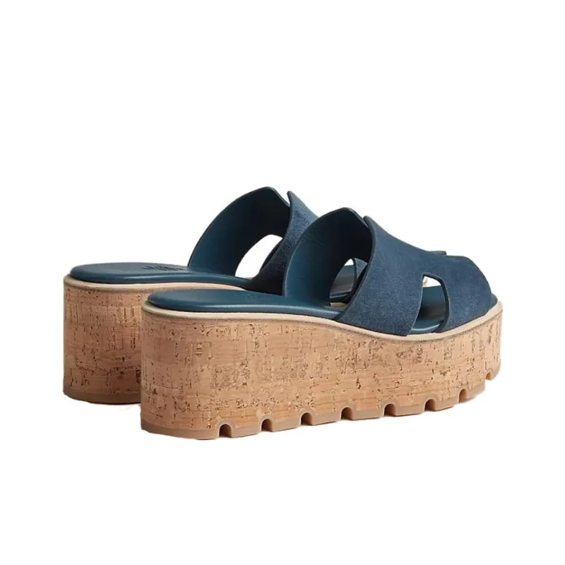 HERMES Eze 30 Sandal Bleu Celeste-3