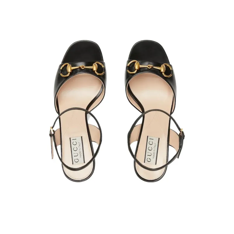 GUCCI 85mm Horsebit Leather Pumps-3