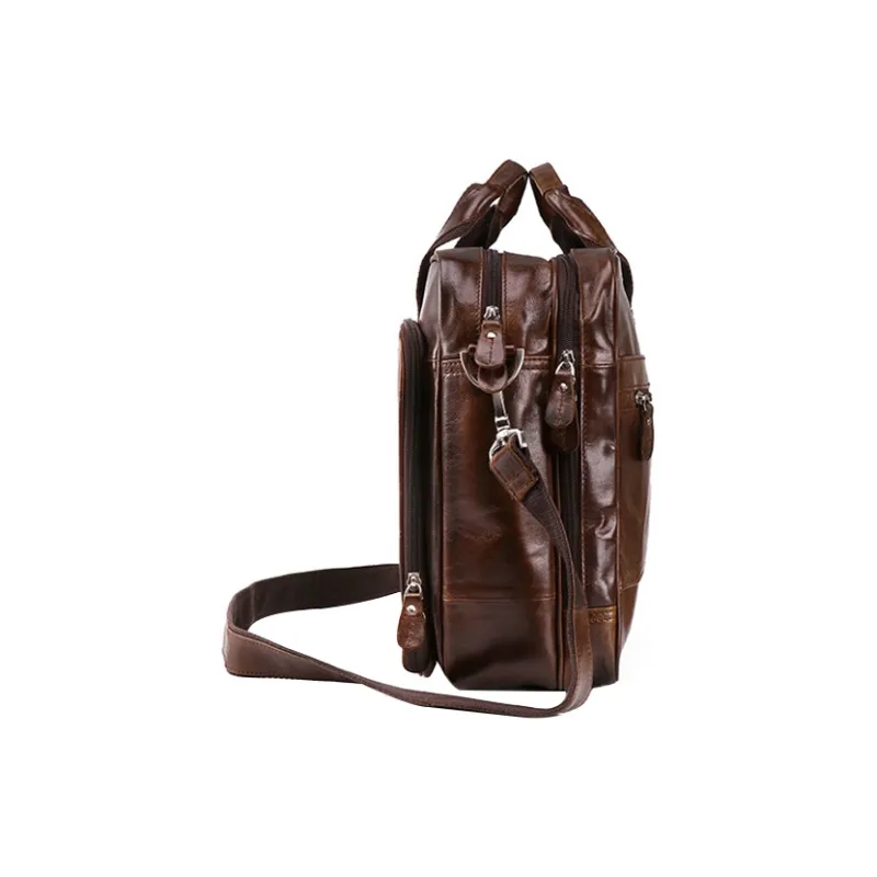 CMLZIUA Top Grain Cow Leather Crossbody Handbags Regular Men's-7