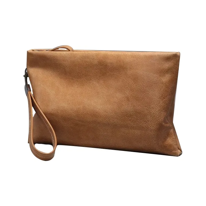 PULUWIRR Cow Leather Fashion Men's Water Repellent Durable Wear Resistant Bag Regular Unisex-4