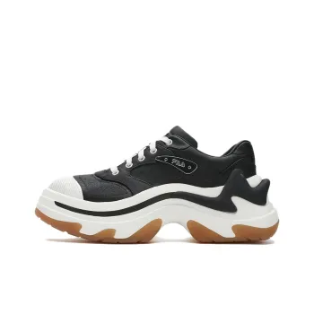 FILA DIVA Cushioning Anti Slip And Wear Resistant Low Top Casual Shoes Women's Black White