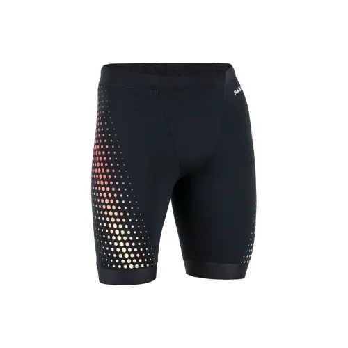 DECATHLON Swimming Shorts Men Black Polka Dot