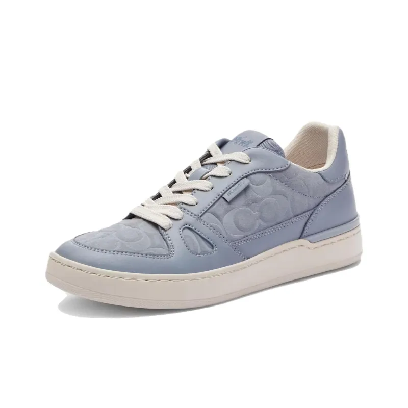 COACH Low Top Skateboard Shoes Women's Purple Blue-2