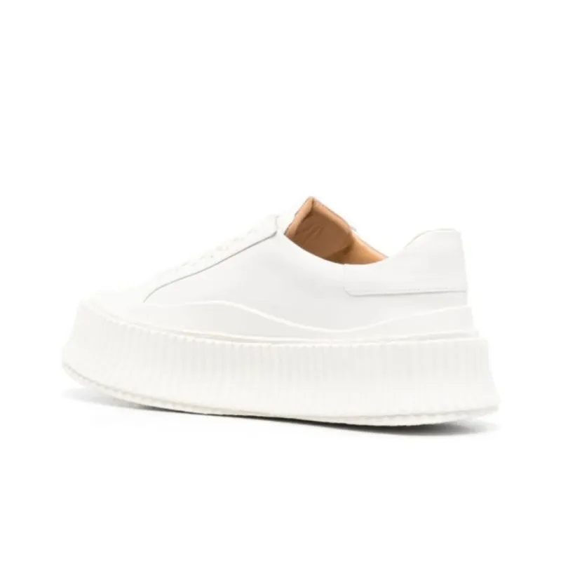 JIL SANDER Low Top Platform Shoes Women's White-3