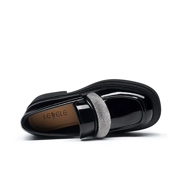 LESELE Loafers Women's Black/Beige-3